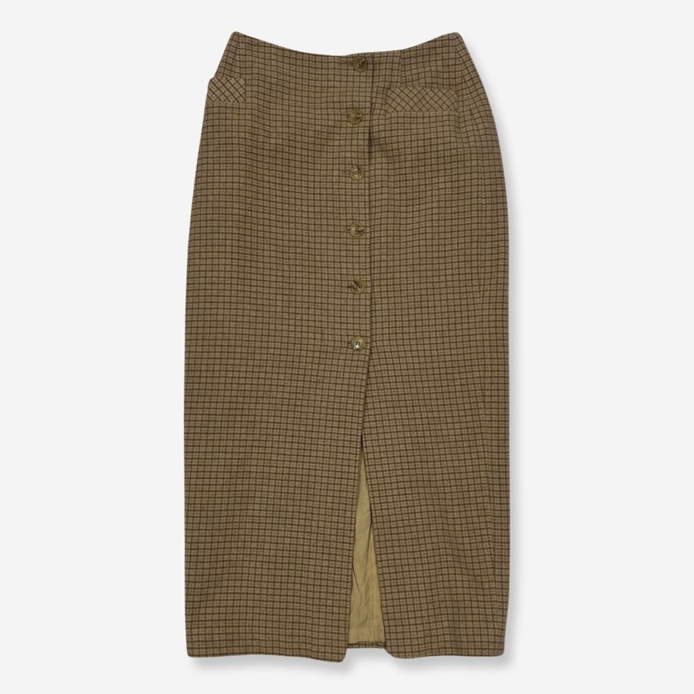 DKNY Vintage Plaid Pencil Skirt